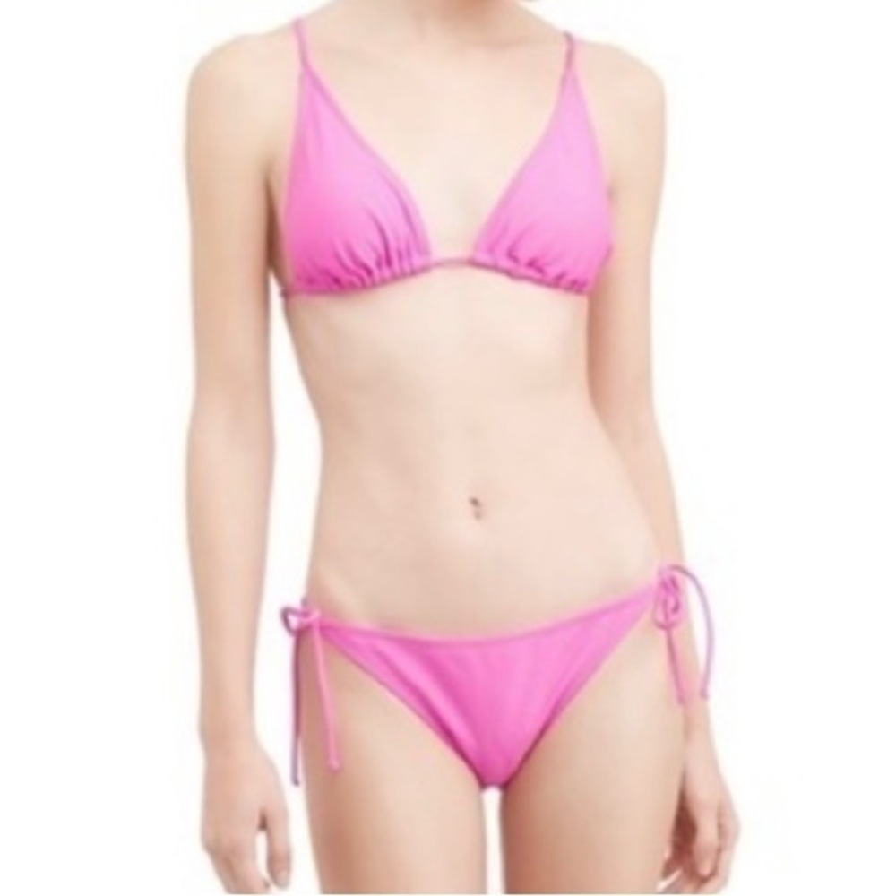 NOBO Hot Pink/Coral String Bikini - Lg